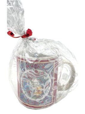 Merry Christmas Teddy Bear Ceramic Mug JCPenney Exclusive 1999 United Way